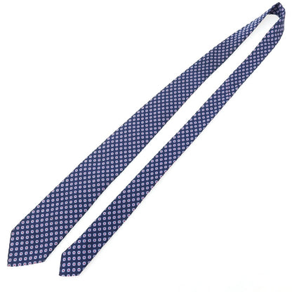 【中古】ステファノ ビジ stefano bigi シルク 小紋柄ネクタイ ネイビーxレッド【 状態ランクB 】【 メンズ 】