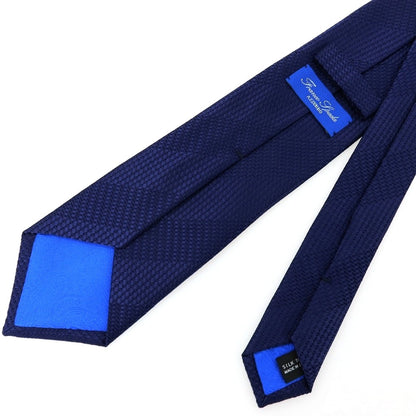 【中古】フランコ スパダ Franco Spada シルク シャドー ネクタイ ネイビー【 状態ランクB 】【 メンズ 】