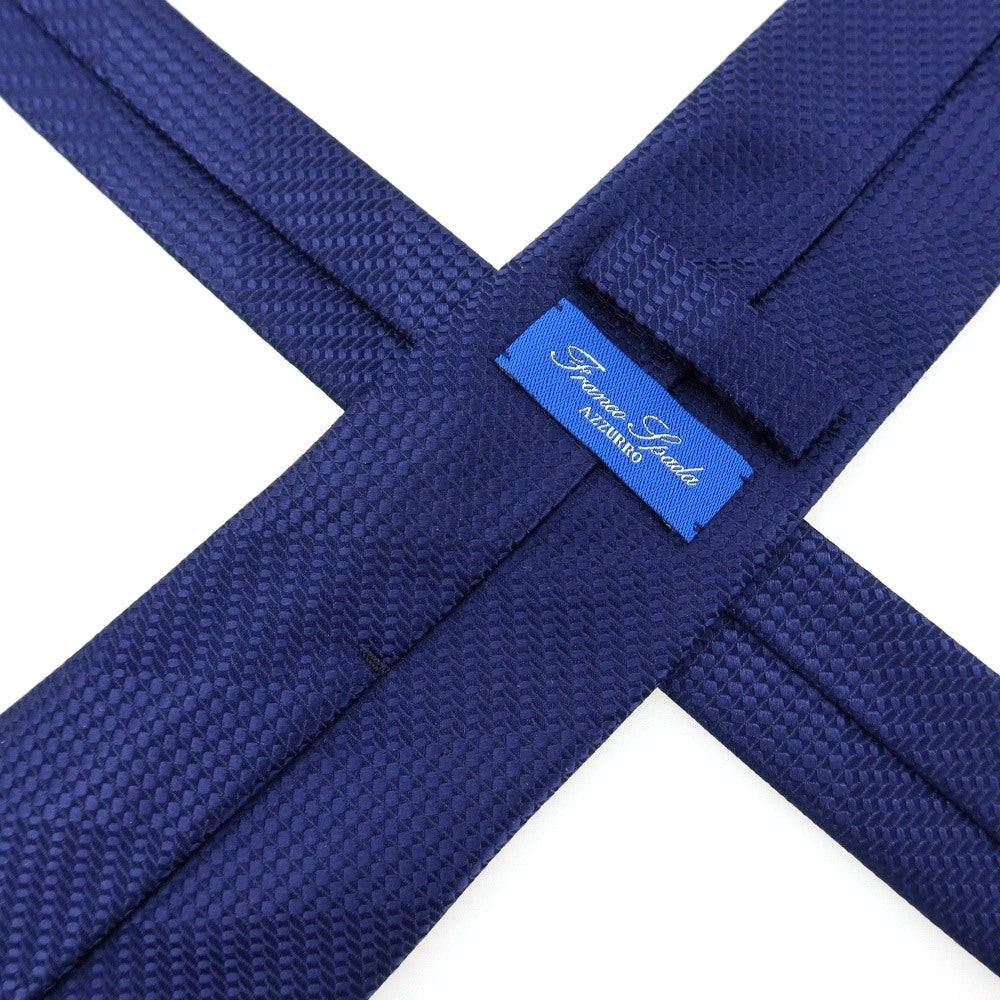 【中古】フランコ スパダ Franco Spada シルク シャドー ネクタイ ネイビー【 状態ランクB 】【 メンズ 】