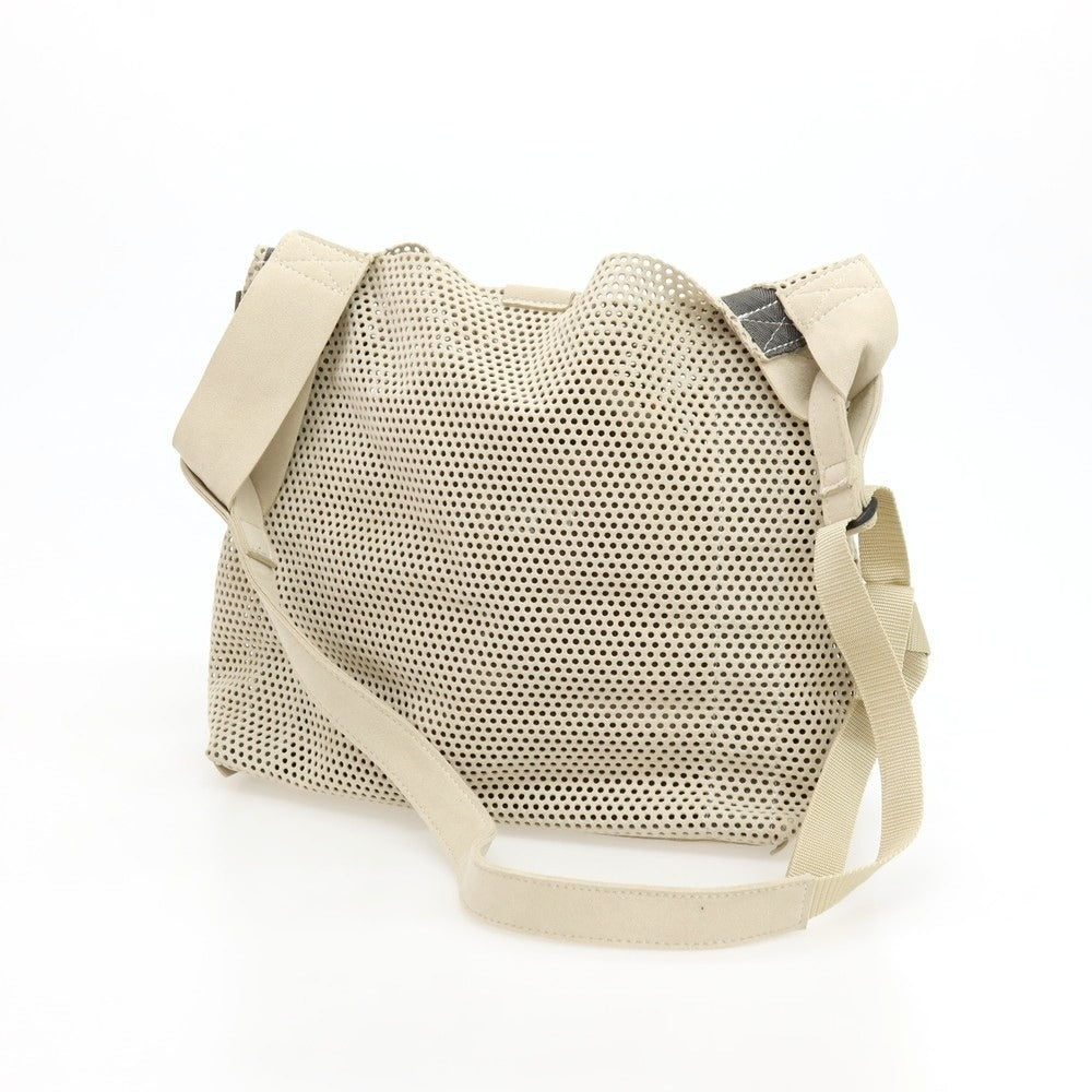【中古】ザッツ zattu マイクロファイバースエード ポリエステル系 ショルダーバッグ サンドベージュ【 状態ランクB 】【 メンズ 】