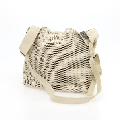【中古】ザッツ zattu マイクロファイバースエード ポリエステル系 ショルダーバッグ サンドベージュ【 状態ランクB 】【 メンズ 】