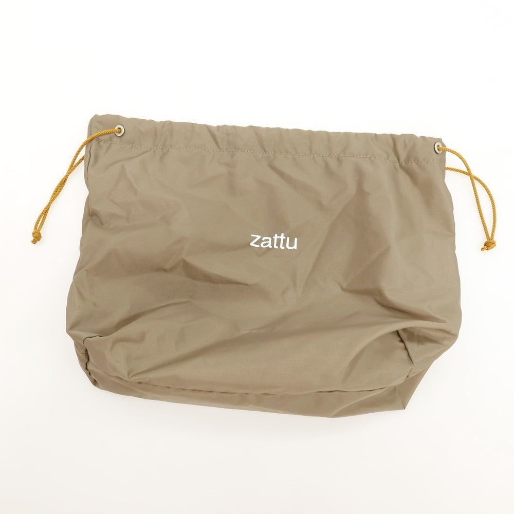 【中古】ザッツ zattu マイクロファイバースエード ポリエステル系 ショルダーバッグ サンドベージュ【 状態ランクB 】【 メンズ 】