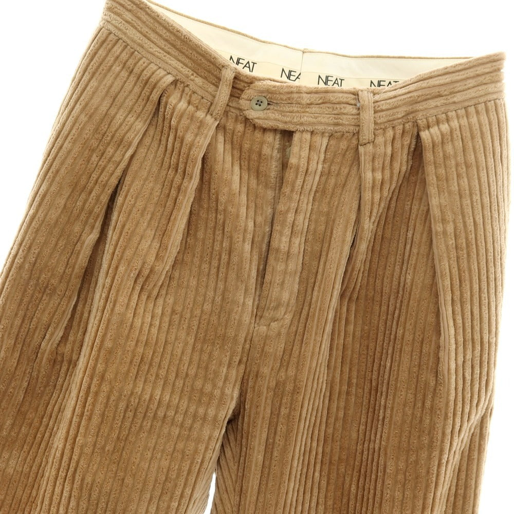 【中古】ニート NEAT コットン 太畝 コーデュロイパンツ ライトブラウン【サイズ46】【 状態ランクB 】【 メンズ 】