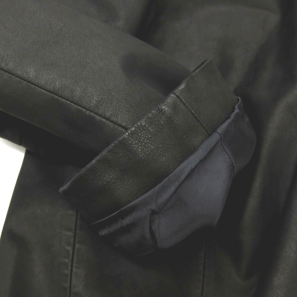 【中古】カルバンクライン Calvin Klein ゴート レザー 2B カジュアルジャケット ブラック【 M 】【 状態ランクC 】【 メンズ 】 []
