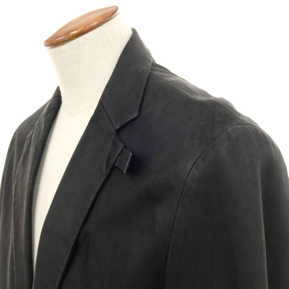 【中古】カルバンクライン Calvin Klein ゴート レザー 2B カジュアルジャケット ブラック【 M 】【 状態ランクC 】【 メンズ 】 []