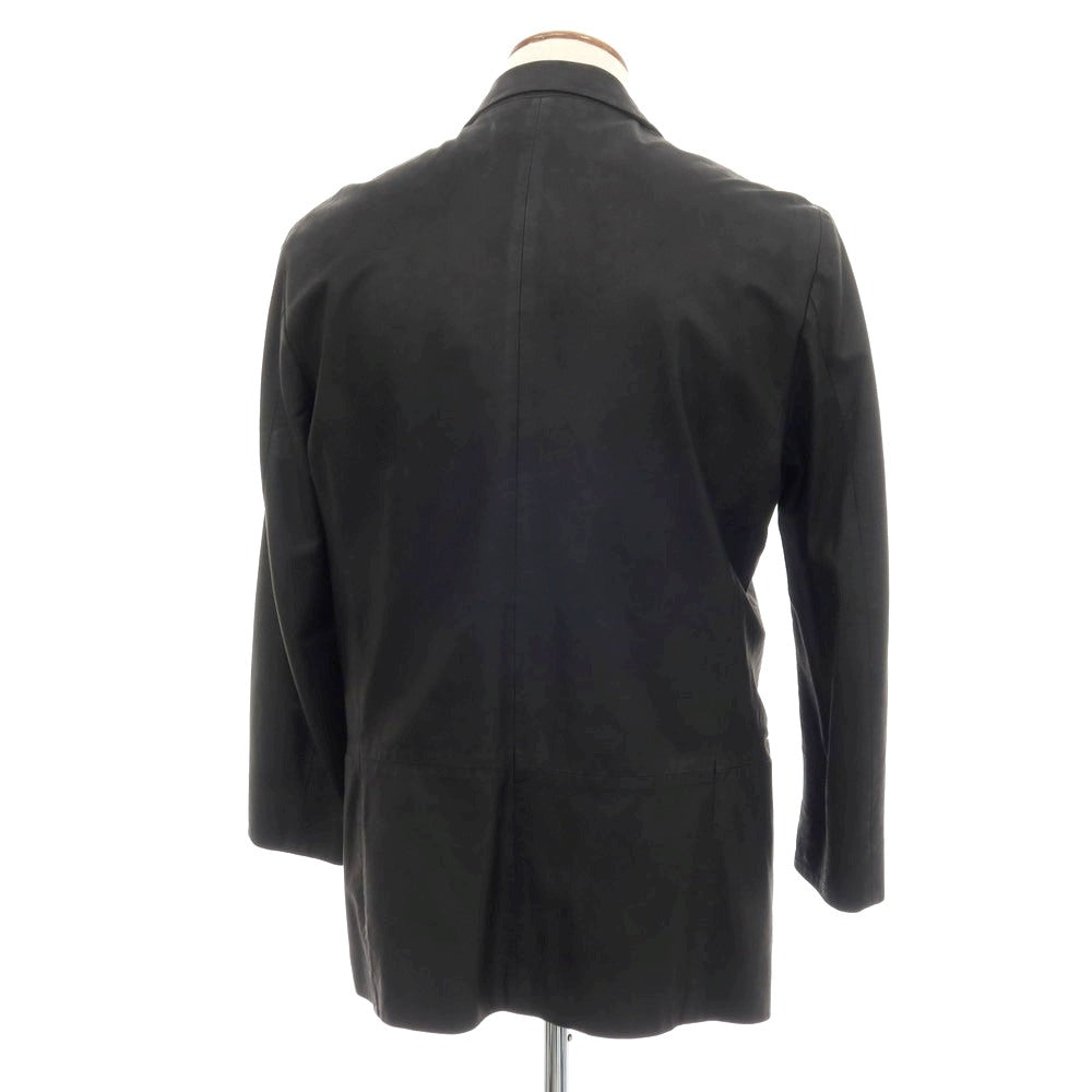 【中古】カルバンクライン Calvin Klein ゴート レザー 2B カジュアルジャケット ブラック【 M 】【 状態ランクC 】【 メンズ 】 []