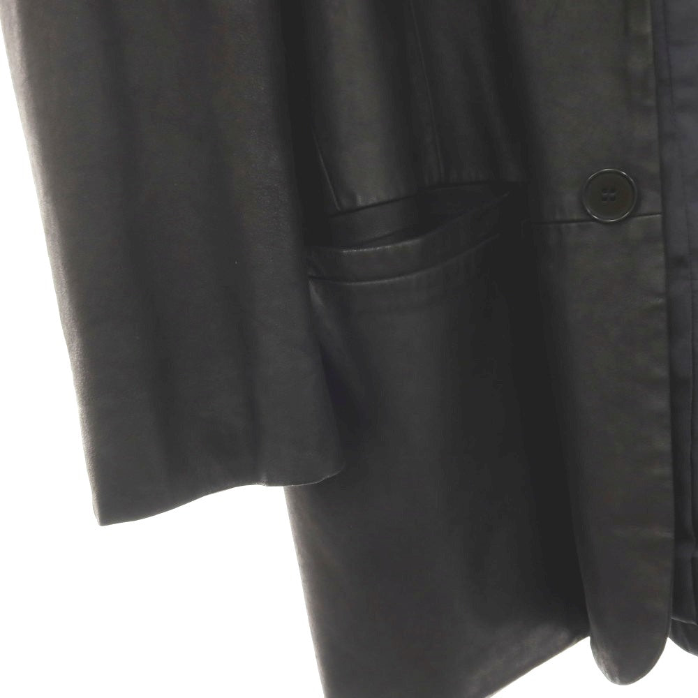【中古】カルバンクライン Calvin Klein ゴート レザー 2B カジュアルジャケット ブラック【 M 】【 状態ランクC 】【 メンズ 】 []