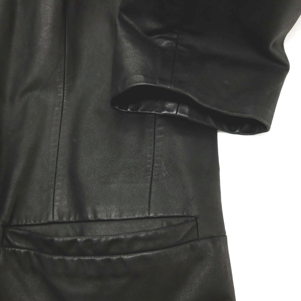 【中古】カルバンクライン Calvin Klein ゴート レザー 2B カジュアルジャケット ブラック【 M 】【 状態ランクC 】【 メンズ 】 []