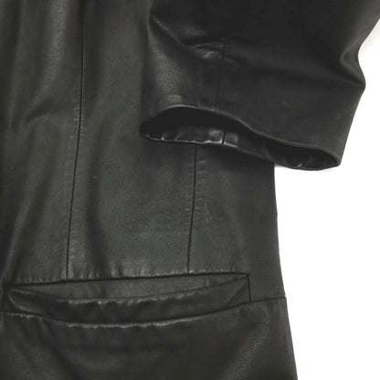 【中古】カルバンクライン Calvin Klein ゴート レザー 2B カジュアルジャケット ブラック【 M 】【 状態ランクC 】【 メンズ 】 []