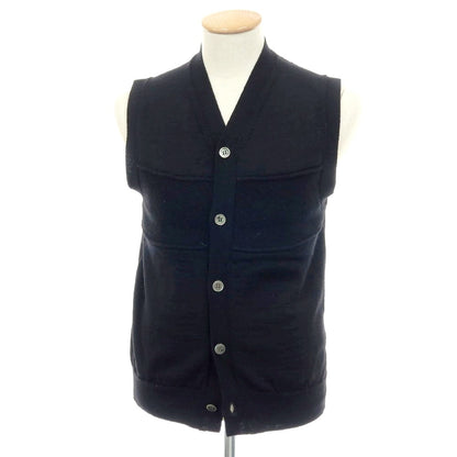【中古】コムデギャルソン オムドゥ COMME des GARCONS HOMME DEUX 2019年春夏 ウール ニットベスト ブラック【サイズS】【 状態ランクB 】【 メンズ 】