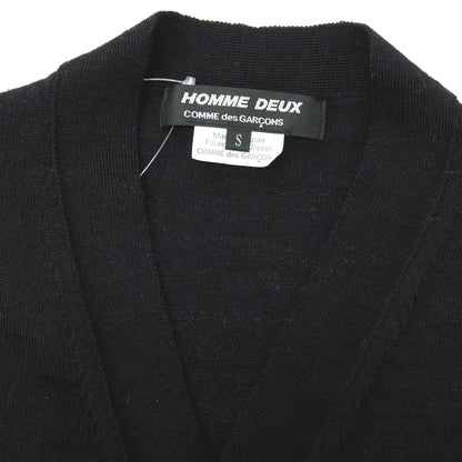 【中古】コムデギャルソン オムドゥ COMME des GARCONS HOMME DEUX 2019年春夏 ウール ニットベスト ブラック【サイズS】【 状態ランクB 】【 メンズ 】