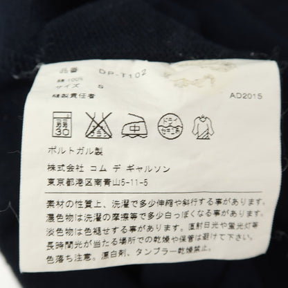 【SALE30%OFF/返品不可】【中古】コムデギャルソン オムドゥ COMME des GARCONS HOMME DEUX × FRED PERRY 2015年秋冬 コットン 鹿の子 ハーフジップ 半袖ポロシャツ ネイビー【 サイズS 】【 状態ランクC 】【 メンズ 】