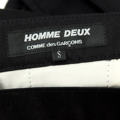 【SALE10%OFF/返品不可】【中古】コムデギャルソン オムドゥ COMME des GARCONS HOMME DEUX 2016年秋冬 コットン チノパンツ ブラック【 サイズS 】【 状態ランクB 】【 メンズ 】