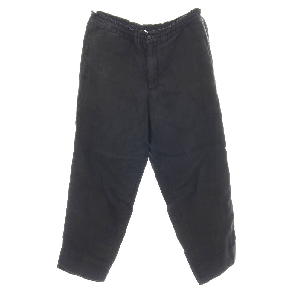 【中古】コムデギャルソン オムドゥ COMME des GARCONS HOMME DEUX 2016年春夏 リネン イージーパンツ ブラック【サイズXS】【 状態ランクC 】【 メンズ 】