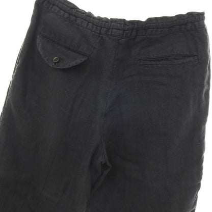 【中古】コムデギャルソン オムドゥ COMME des GARCONS HOMME DEUX 2016年春夏 リネン イージーパンツ ブラック【サイズXS】【 状態ランクC 】【 メンズ 】