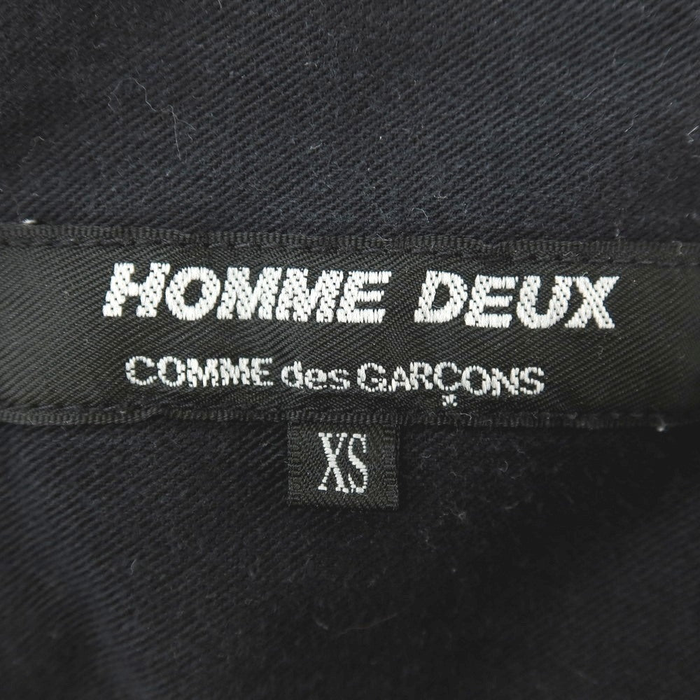 【中古】コムデギャルソン オムドゥ COMME des GARCONS HOMME DEUX 2016年春夏 リネン イージーパンツ ブラック【サイズXS】【 状態ランクC 】【 メンズ 】
