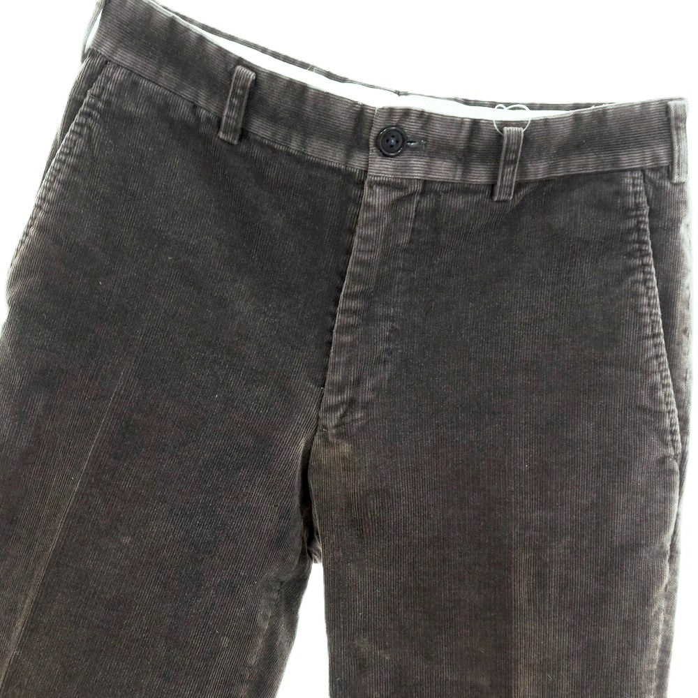 【中古】コムデギャルソン オムドゥ COMME des GARCONS HOMME DEUX 2015年秋冬 ストレッチ コットン 細畝 コーデュロイパンツ ダークグレー【サイズS】【 状態ランクD 】【 メンズ 】