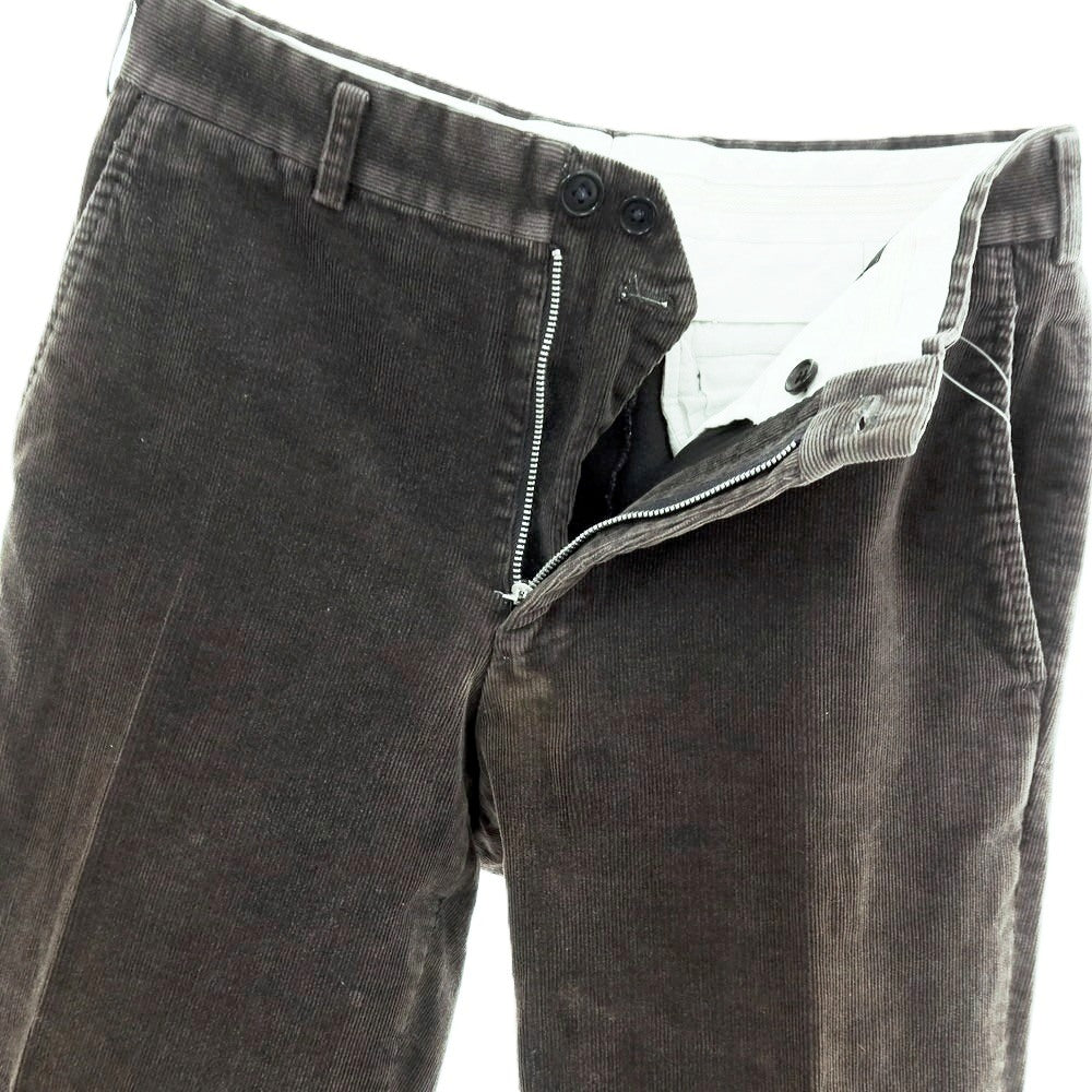【中古】コムデギャルソン オムドゥ COMME des GARCONS HOMME DEUX 2015年秋冬 ストレッチ コットン 細畝 コーデュロイパンツ ダークグレー【サイズS】【 状態ランクD 】【 メンズ 】