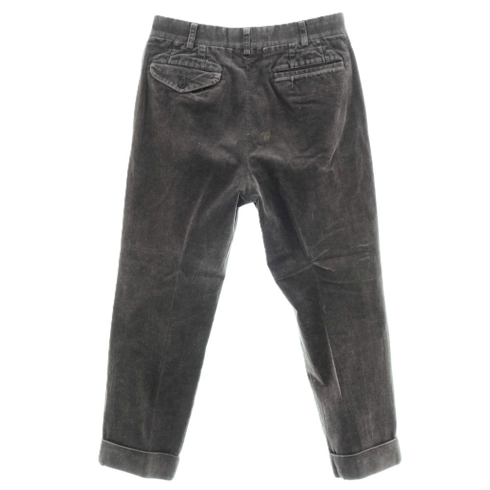 【中古】コムデギャルソン オムドゥ COMME des GARCONS HOMME DEUX 2015年秋冬 ストレッチ コットン 細畝 コーデュロイパンツ ダークグレー【サイズS】【 状態ランクD 】【 メンズ 】[APD]