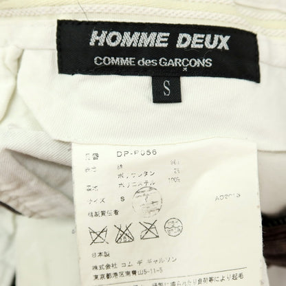 【中古】コムデギャルソン オムドゥ COMME des GARCONS HOMME DEUX 2015年秋冬 ストレッチ コットン 細畝 コーデュロイパンツ ダークグレー【サイズS】【 状態ランクD 】【 メンズ 】
