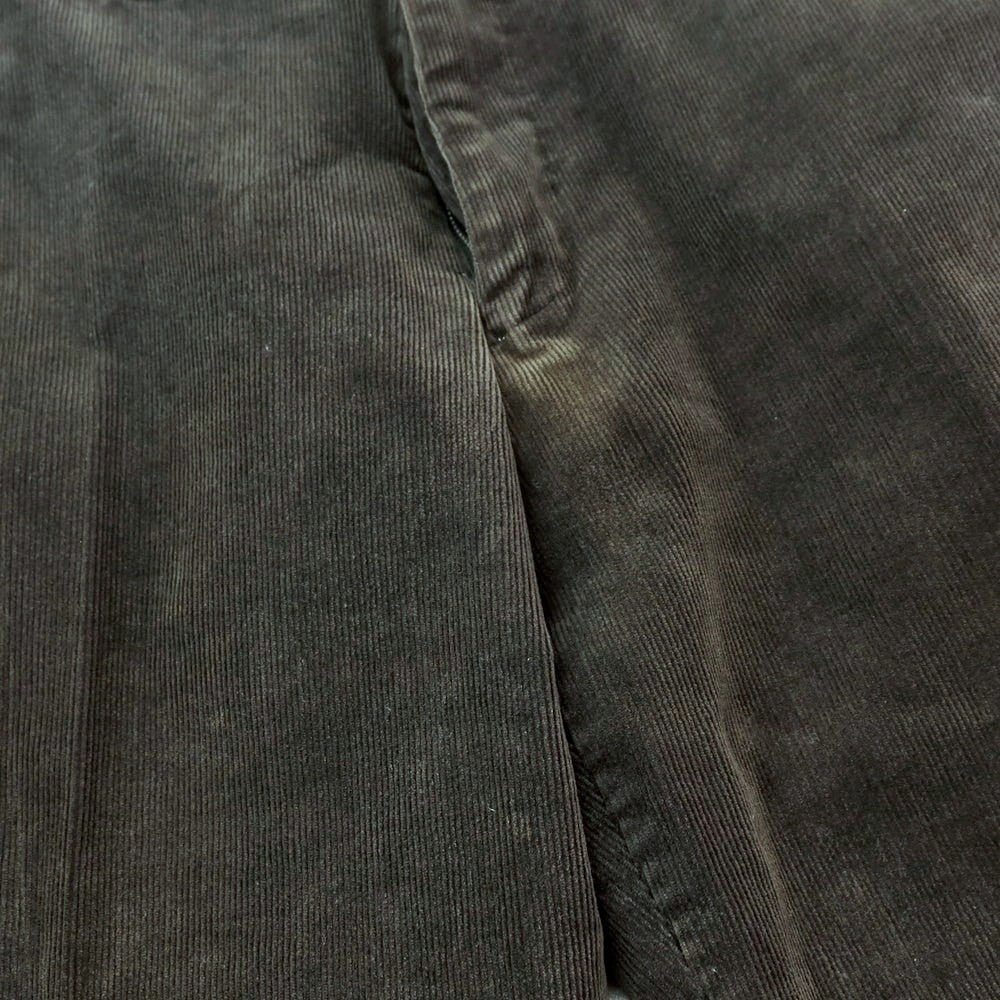 【中古】コムデギャルソン オムドゥ COMME des GARCONS HOMME DEUX 2015年秋冬 ストレッチ コットン 細畝 コーデュロイパンツ ダークグレー【サイズS】【 状態ランクD 】【 メンズ 】
