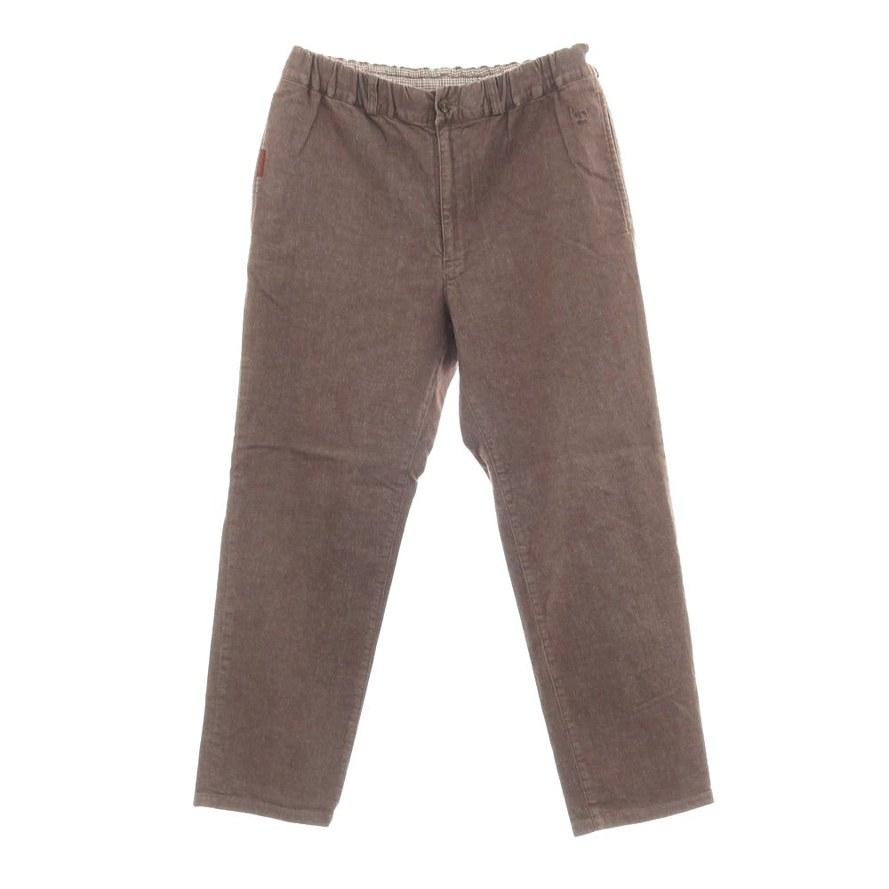 【中古】パパス PAPAS ストレッチ コットン デニム イージーパンツ ブラウン【サイズ48/M】【 状態ランクB 】【 メンズ 】