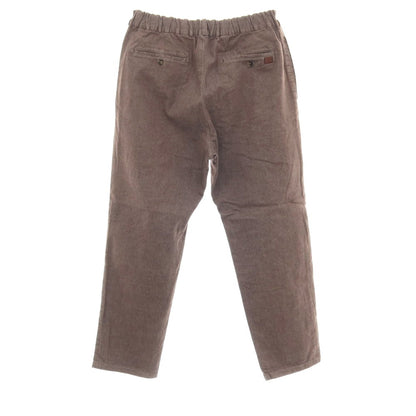 【中古】パパス PAPAS ストレッチ コットン デニム イージーパンツ ブラウン【サイズ48/M】【 状態ランクB 】【 メンズ 】