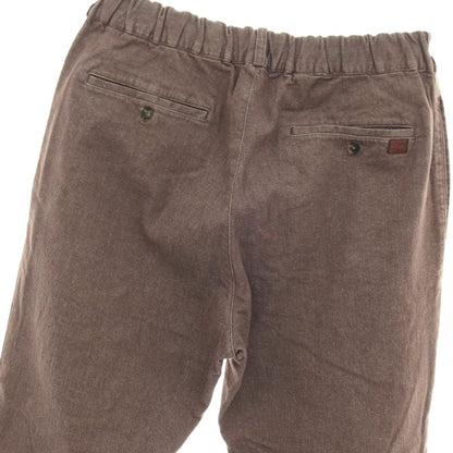 【中古】パパス PAPAS ストレッチ コットン デニム イージーパンツ ブラウン【サイズ48/M】【 状態ランクB 】【 メンズ 】