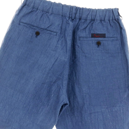 【中古】パパス PAPAS リネンコットン ショートパンツ ブルー【サイズ46/S】【 状態ランクB 】【 メンズ 】