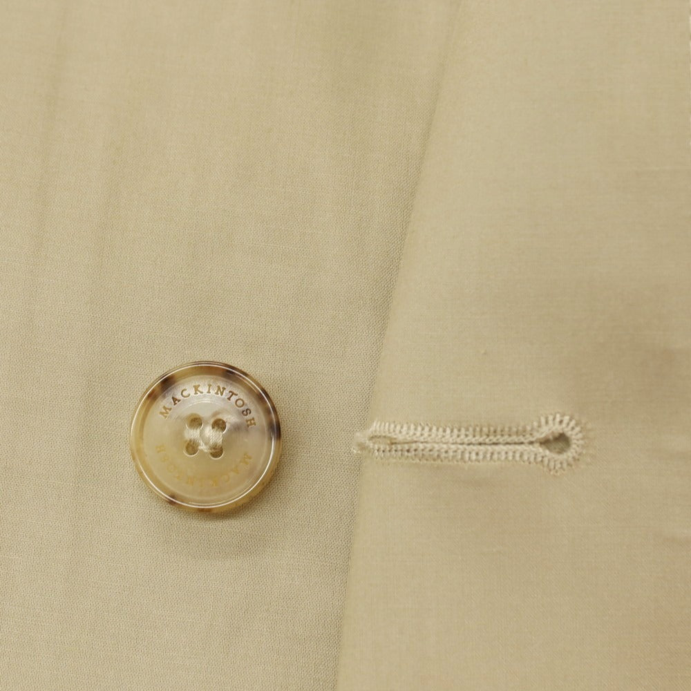 【中古】マッキントッシュ Mackintosh ゴム引き コットン ステンカラーコート ベージュ【サイズ36】【 状態ランクB 】【 メンズ 】[CPD]