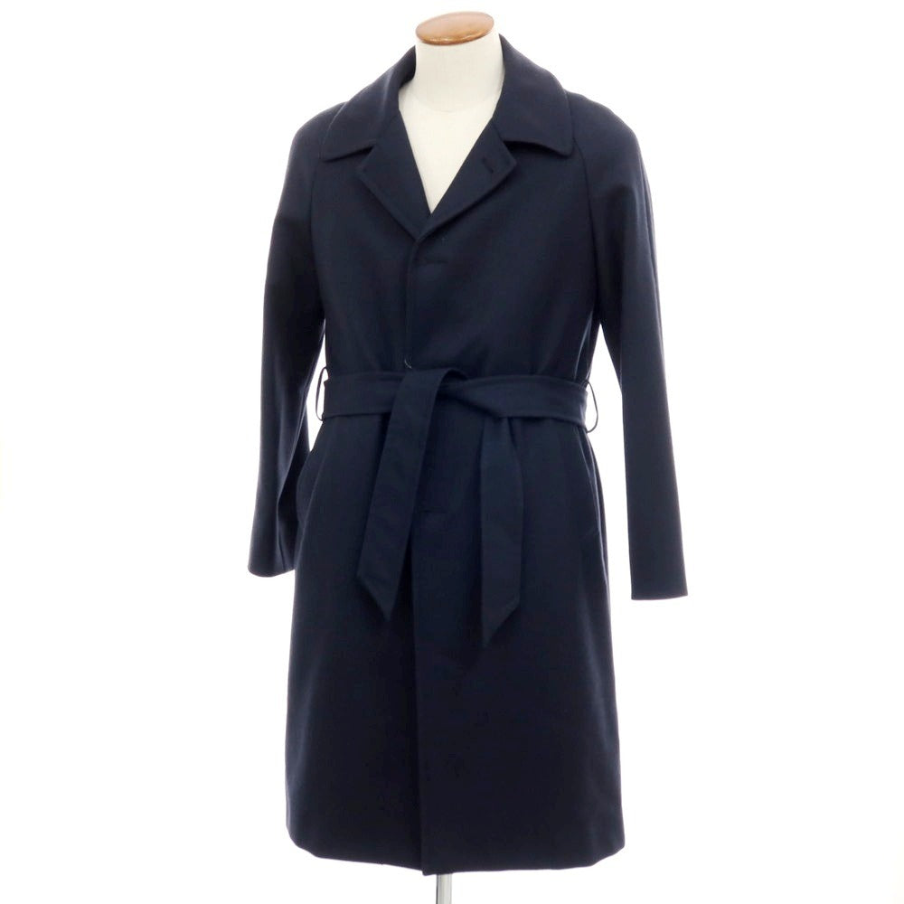 【中古】タリアトーレ TAGLIATORE ウール ステンカラーコート ネイビー【サイズ46】【 状態ランクB 】【 メンズ 】
