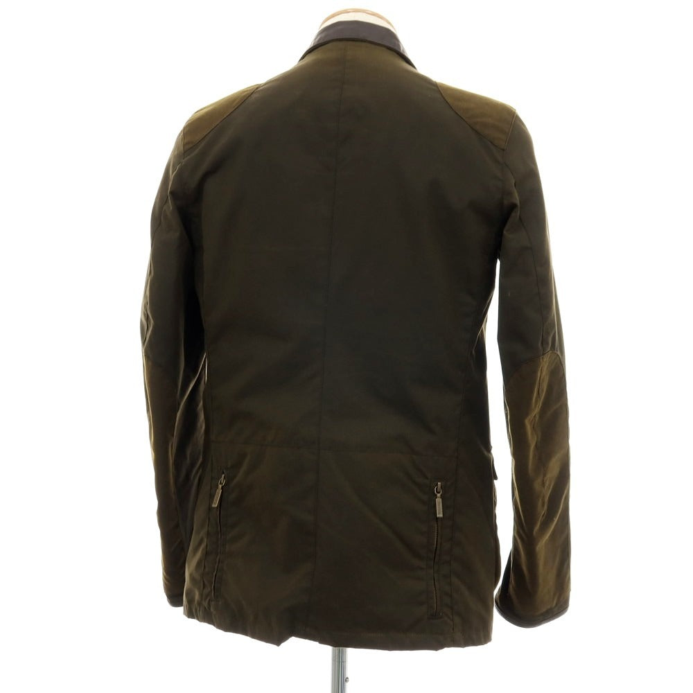【中古】バブアー Barbour Beacon Sports Jacket ワックスコットン テーラード型 フィールドジャケット オリーブ【サイズS】【 状態ランクB 】【 メンズ 】