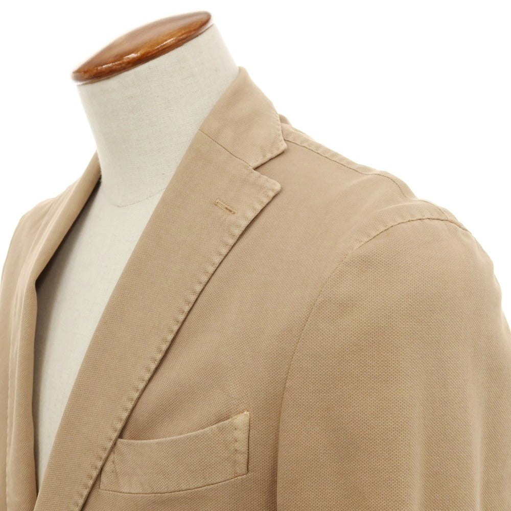 【中古】ボリオリ BOGLIOLI K.JACKET 製品染め コットンポリウレタン 3B テーラードジャケット ベージュ【サイズ46】【 状態ランクC 】【 メンズ 】