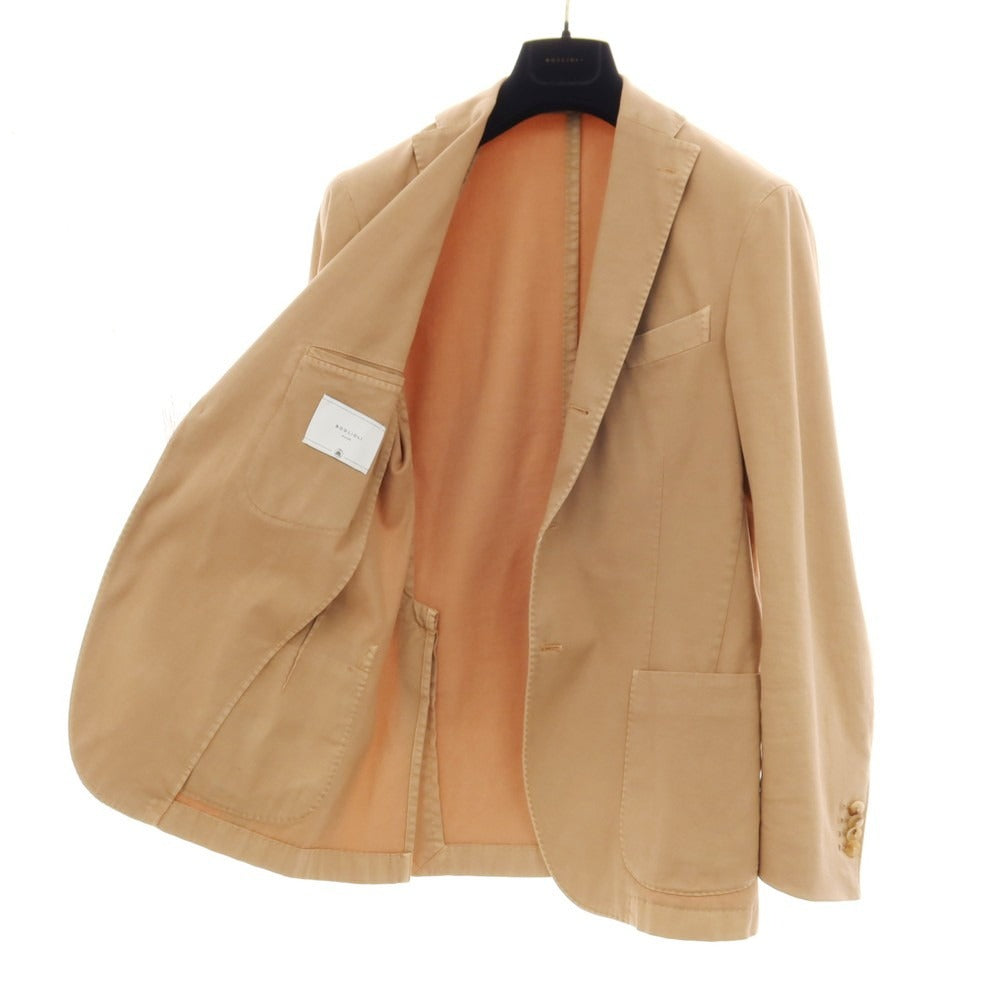 【中古】ボリオリ BOGLIOLI K.JACKET 製品染め コットンポリウレタン 3B テーラードジャケット ベージュ【サイズ46】【 状態ランクC 】【 メンズ 】