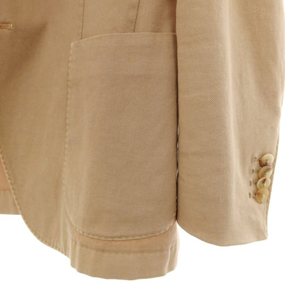 【中古】ボリオリ BOGLIOLI K.JACKET 製品染め コットンポリウレタン 3B テーラードジャケット ベージュ【サイズ46】【 状態ランクC 】【 メンズ 】