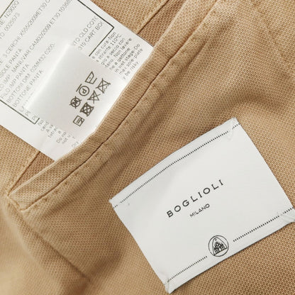 【中古】ボリオリ BOGLIOLI K.JACKET 製品染め コットンポリウレタン 3B テーラードジャケット ベージュ【サイズ46】【 状態ランクC 】【 メンズ 】
