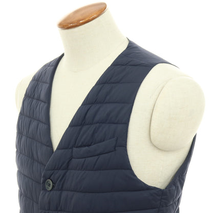 【中古】ヘルノ Herno IN-TECH ナイロンポリウレタン 中綿入り カジュアル系ジレ ベスト ネイビー【サイズ46】【 状態ランクC 】【 メンズ 】