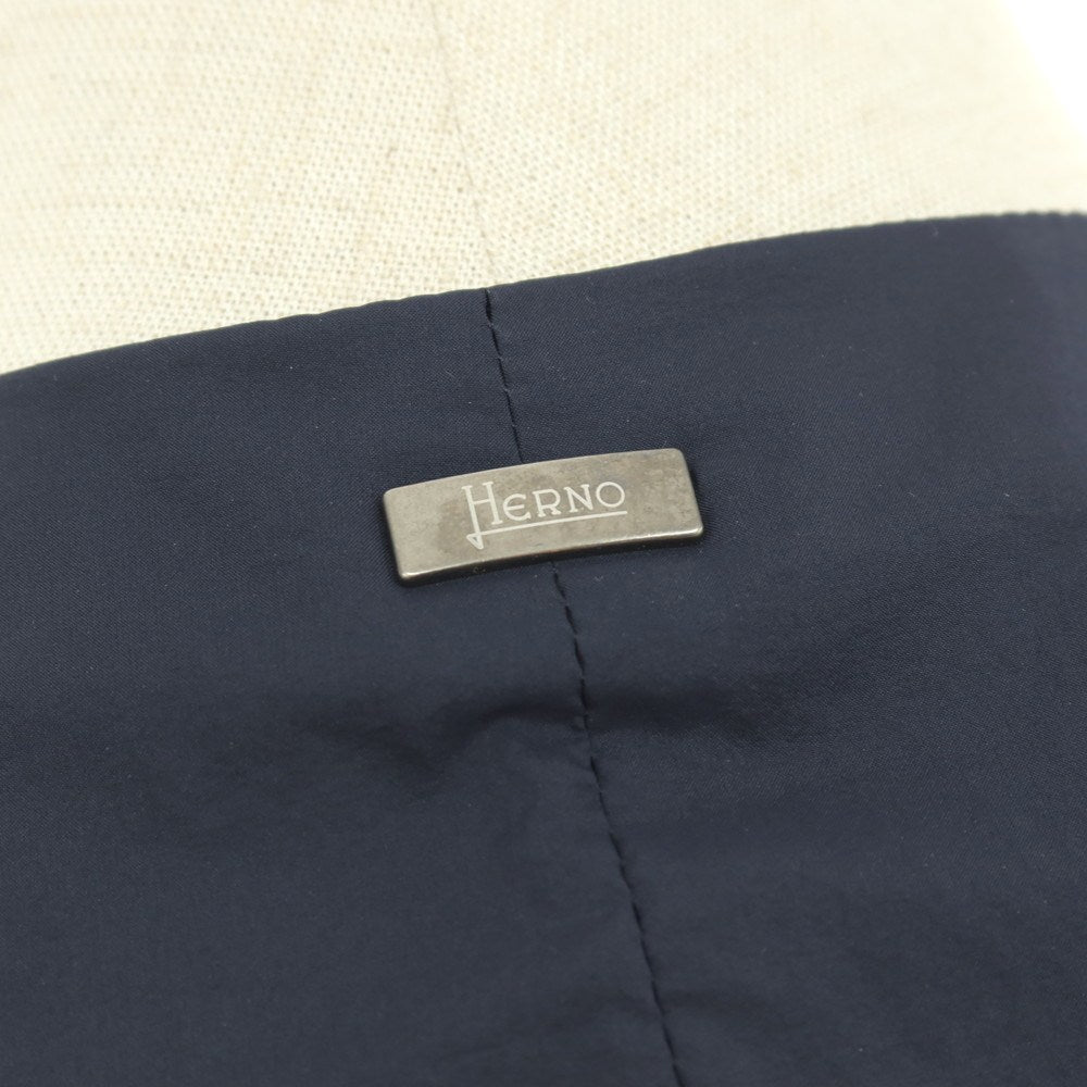 【中古】ヘルノ Herno IN-TECH ナイロンポリウレタン 中綿入り カジュアル系ジレ ベスト ネイビー【サイズ46】【 状態ランクC 】【 メンズ 】