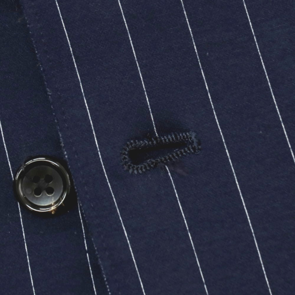 【中古】フォーティーカラッツアンドゴーニーゴ 40ct&amp;525 コットンポリエステル ジャージー ストライプ カジュアル系ジレ ベスト ネイビーxホワイト【サイズ2】【 状態ランクB 】【 メンズ 】