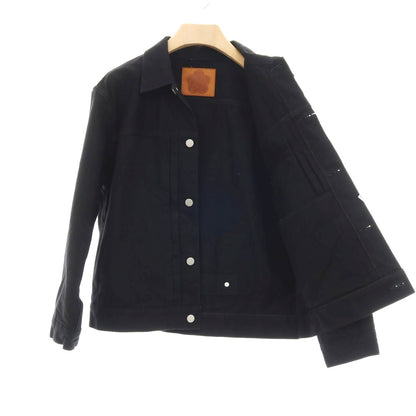 【中古】モモタロウ ジーンズ MOMOTARO JEANS コットン デニムジャケット ブラック【サイズS】【 状態ランクB 】【 メンズ 】