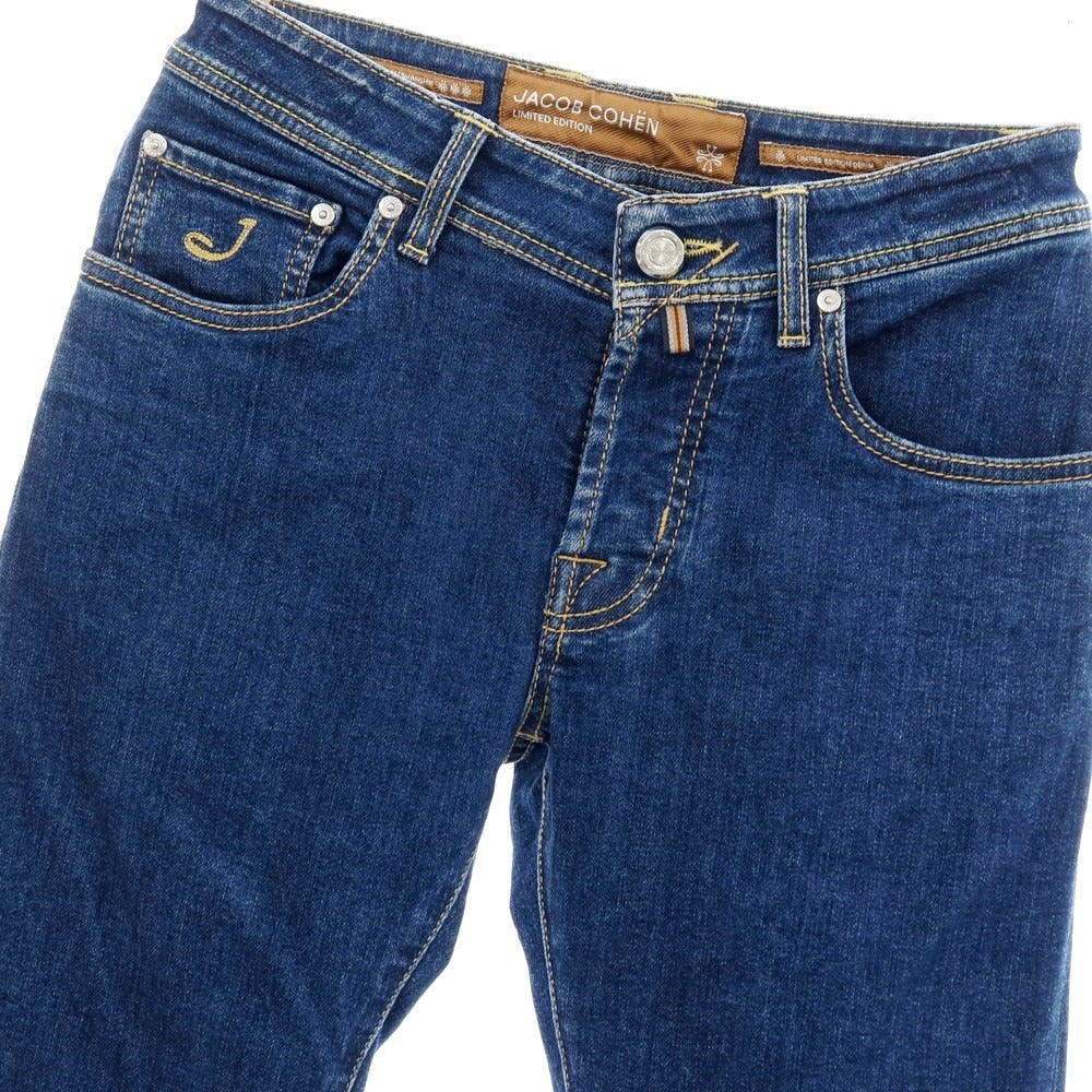 【中古】ヤコブコーエン JACOB COHEN LIMITED EDITION NICK LTD ストレッチ デニムパンツ ジーンズ ネイビーブルー【サイズ28】【 状態ランクB 】【 メンズ 】