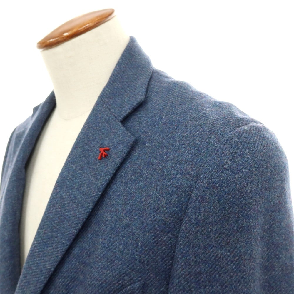 【中古】イザイア ISAIA SAILOR ウールカシミヤ 3B テーラードジャケット ブルー【サイズ46】【 状態ランクB 】【 メンズ 】[APD]