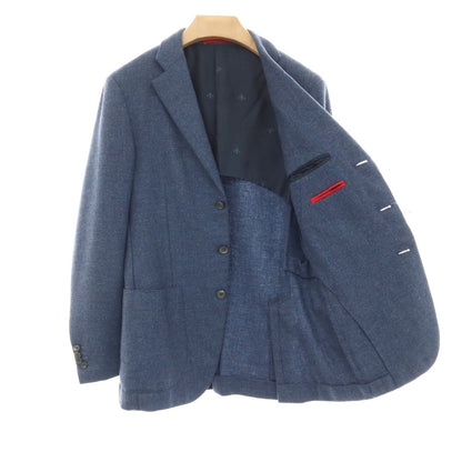 【中古】イザイア ISAIA SAILOR ウールカシミヤ 3B テーラードジャケット ブルー【サイズ46】【 状態ランクB 】【 メンズ 】