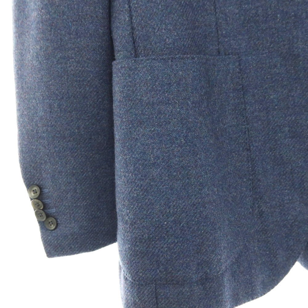 【中古】イザイア ISAIA SAILOR ウールカシミヤ 3B テーラードジャケット ブルー【サイズ46】【 状態ランクB 】【 メンズ 】[APD]