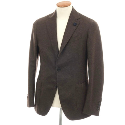 【中古】ラルディーニ LARDINI ウール 2B テーラードジャケット ブラウン【 48 】【 状態ランクB 】【 メンズ 】 []
