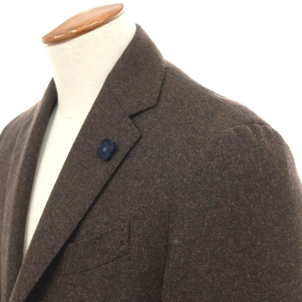 【中古】ラルディーニ LARDINI ウール 2B テーラードジャケット ブラウン【 48 】【 状態ランクB 】【 メンズ 】 []