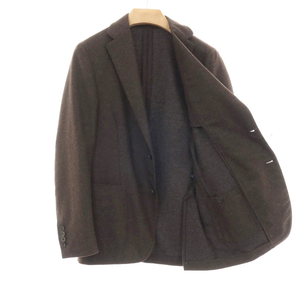 【中古】ラルディーニ LARDINI ウール 2B テーラードジャケット ブラウン【 48 】【 状態ランクB 】【 メンズ 】 []