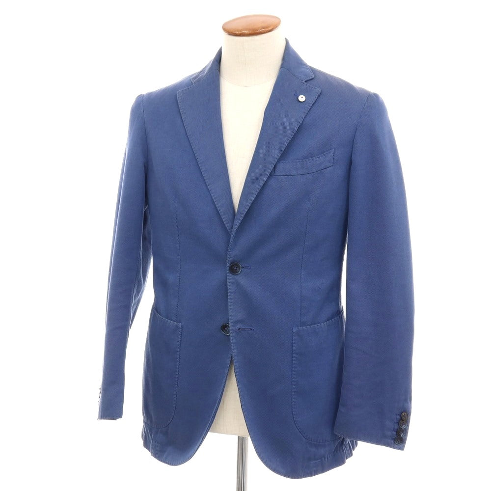 【中古】エルビーエム1911 L.B.M.1911 コットンモヘヤ 2B テーラードジャケット ブルー【サイズ48】【 状態ランクC 】【 メンズ 】