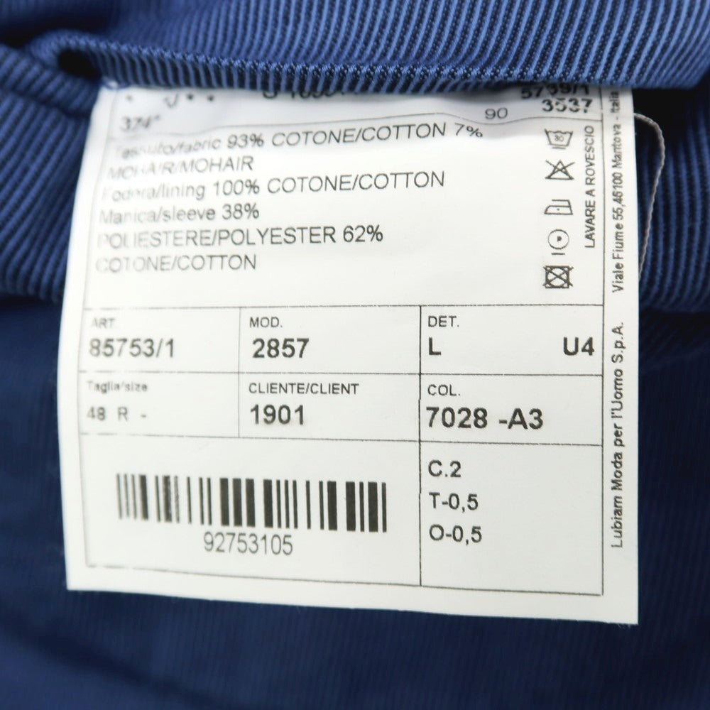 【中古】エルビーエム1911 L.B.M.1911 コットンモヘヤ 2B テーラードジャケット ブルー【サイズ48】【 状態ランクC 】【 メンズ 】