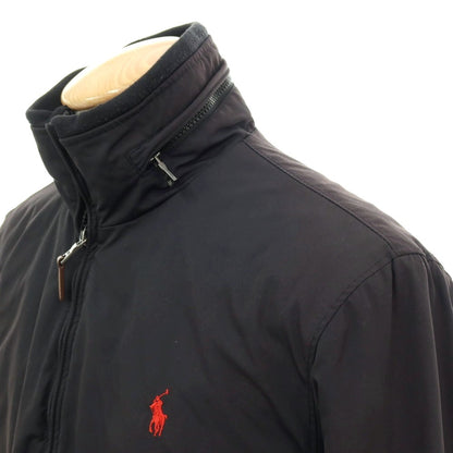 【中古】ポロ ラルフローレン Polo Ralph Lauren ポリエステル 中綿入り ジップアップ スイングトップ ブラック【サイズS】【 状態ランクD 】【 メンズ 】